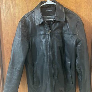 Perry Ellis portfolio leather jacket